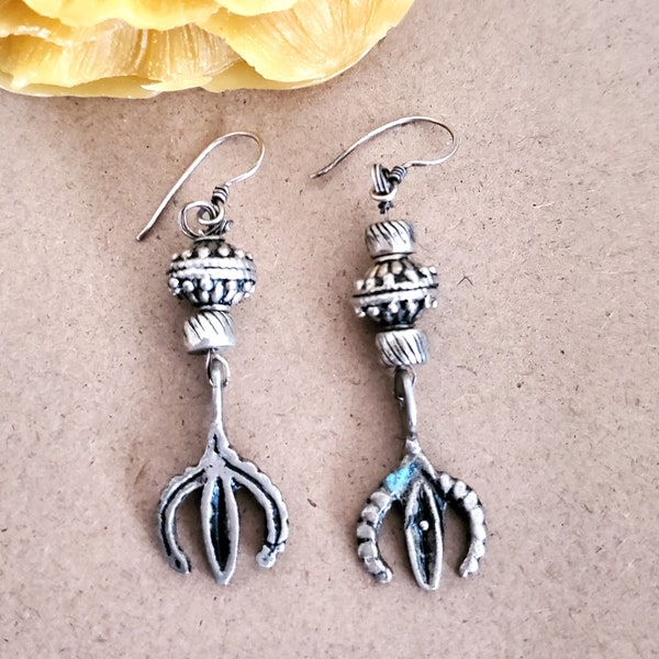 Traditional Old Silver Tuareg hoop earrings Ethnic Tribal,Ethnic Jewelry,sliver Earrings,Dangle & Drop Earrings,Tribal Jewelry,