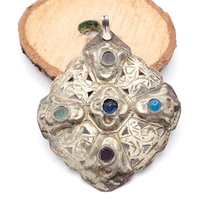 Antique Moroccan handmade Silver Berber PendantHand Crafted Silver,Pendants Necklace,Ethnic Jewelry,Tribal Jewelry