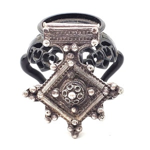 Antique Moroccan Silver Berber Cross Pendant Ethnic Tribal, Hand Crafted Silver, Pendants Necklace, Ethnic Jewelry, Tribal Jewelry