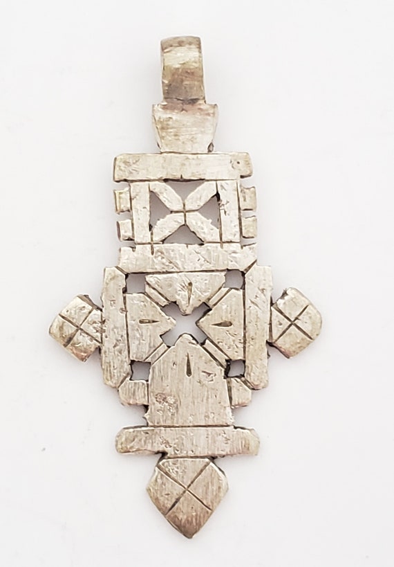 Ethiopian Christian silver cross pendant,religiou… - image 6
