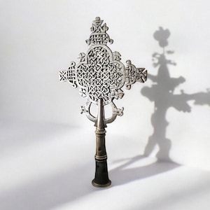 Ethiopian Orthodox Church Large processional cross Coptic Nickel cross, Crucifixes & Crosses, Handmade Cross, Religious Home Décor