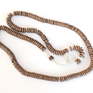 Antique Ethiopian strand of Brass Heishi Anklet 1930s