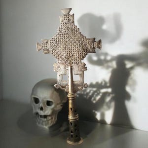Ethiopian Orthodox Church Large processional cross Coptic Nickel cross, Crucifixes & Crosses, Handmade Cross, Religious Home Décor