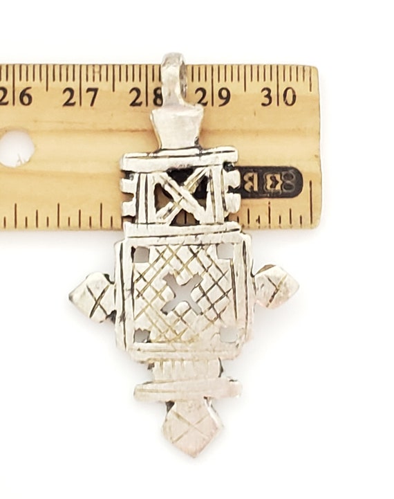 Ethiopian Christian silver cross pendant,religiou… - image 3