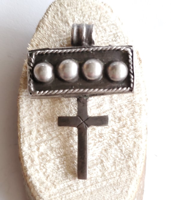 Antique Silver handmade Ethiopian Orthodox Coptic… - image 1