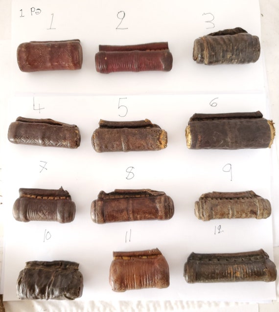 1 Old Ethiopian Leather Healing Scroll Protection… - image 3