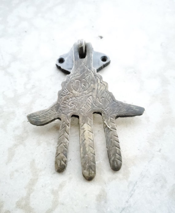 Double Hamsa Hand Decor Plate Double Hamsa Hand Decor Plate