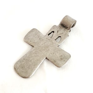 Antique Silver Ethiopian Orthodox Coptic Cross pendant,Maria Theresa ,silver coin, Cross Pendant,Ethnic Tribal,Handmade Jewelry