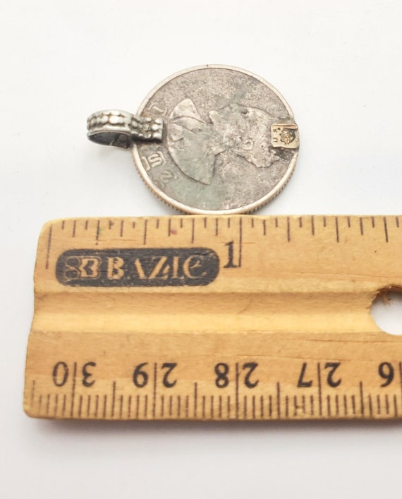 Antique 1970s Ethiopian Silver Coin Pendant: Haile Selassie Lion