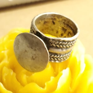 Antique Silver Ethiopian Ring size 8 tribal jewelry Hand Crafted ,Silver,Ethnic Jewelry,Tribal Jewelry
