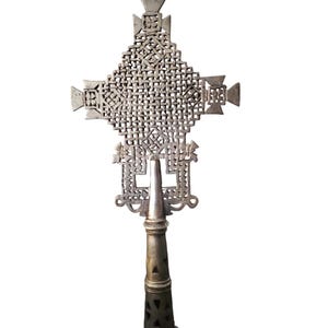 Ethiopian Orthodox Church Large processional cross Coptic Nickel cross, Crucifixes & Crosses, Handmade Cross, Religious Home Décor