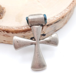 Antique Silver Ethiopian Orthodox Coptic Cross pendant,Maria Theresa ,silver coin, Cross Pendant,Ethnic Tribal,Handmade Jewelry