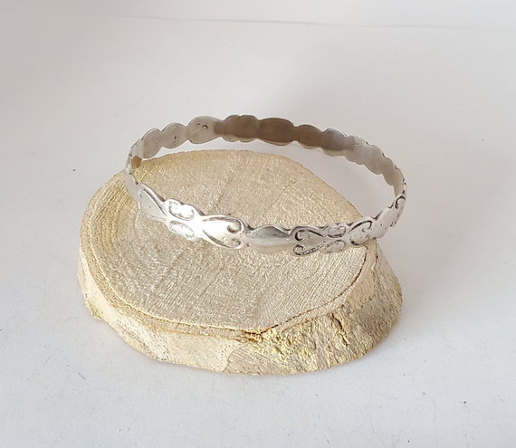 Antique Moroccan old Bangle silver Bracelet ,ethn