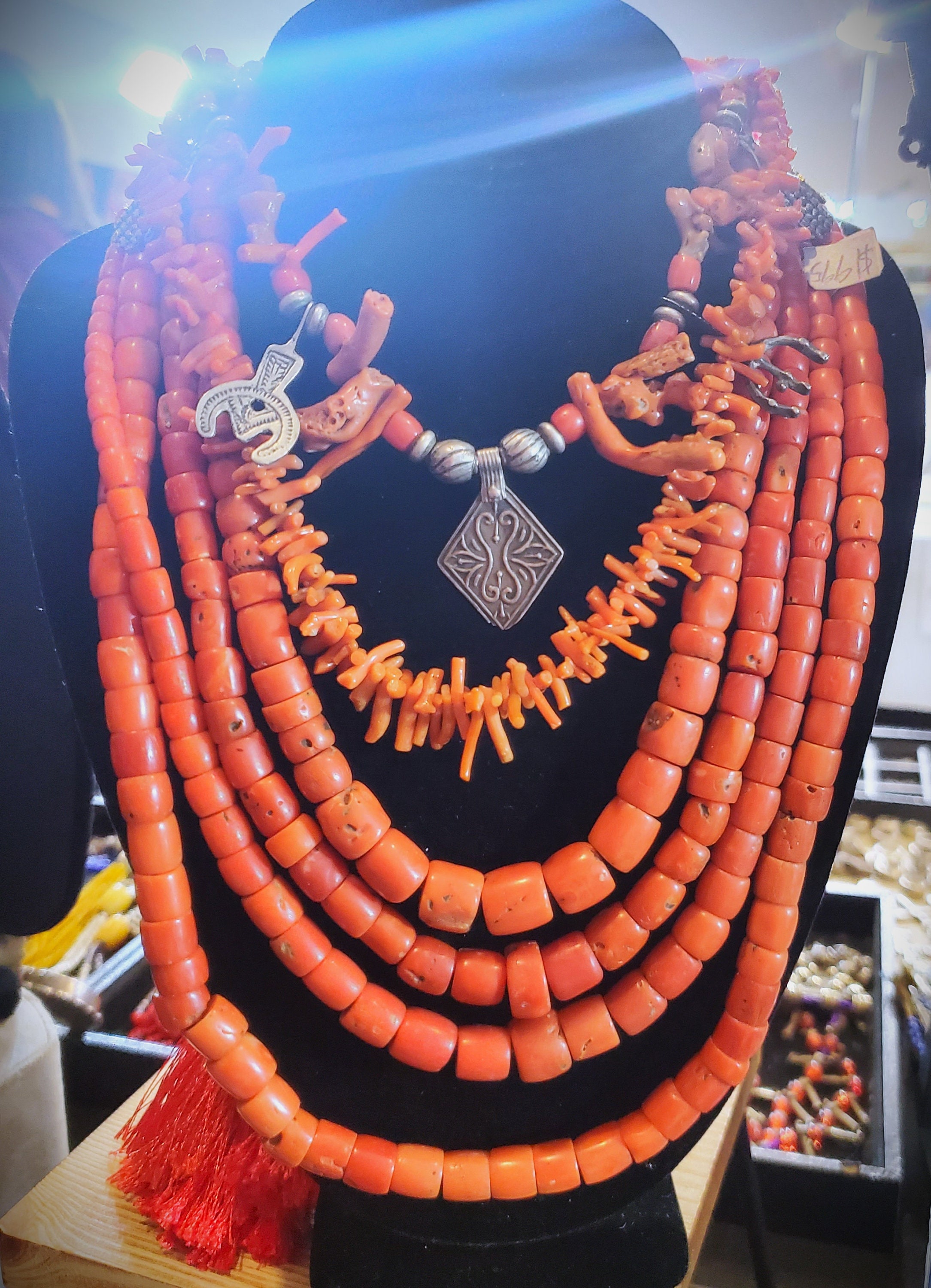 Antique coral necklace - Etsy 日本 Antique coral necklace - Etsy 日本
