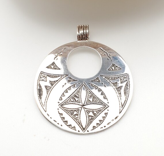 Berber Sahara Pendant 925 Silver Moroccan  , Ethn… - image 7