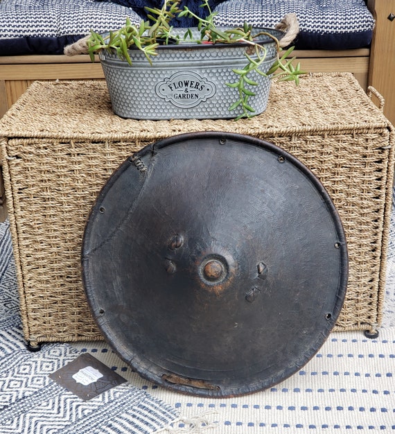 authentic African Ethiopian leather shield from Et