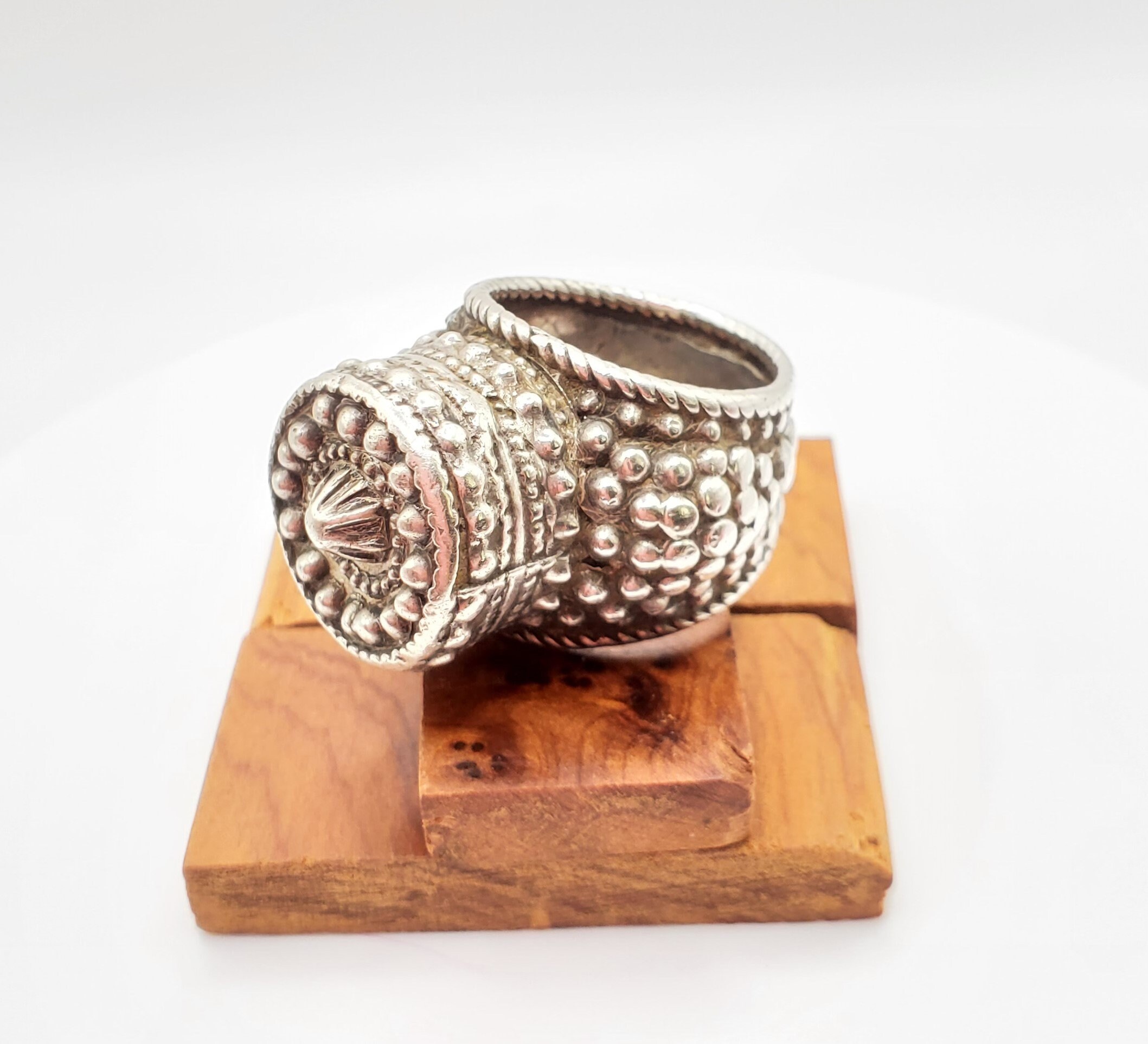 Antique Bawsani Yemen Silver Wedding Ring Size 8 Yemen Tribal - Etsy