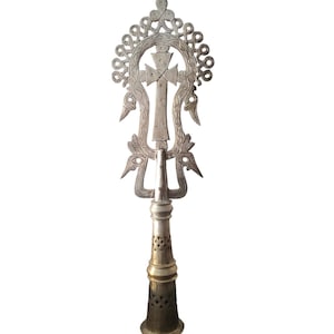 Ethiopian Orthodox Church Large processional cross Coptic Nickel cross, Crucifixes & Crosses, Handmade Cross, Religious Home Décor
