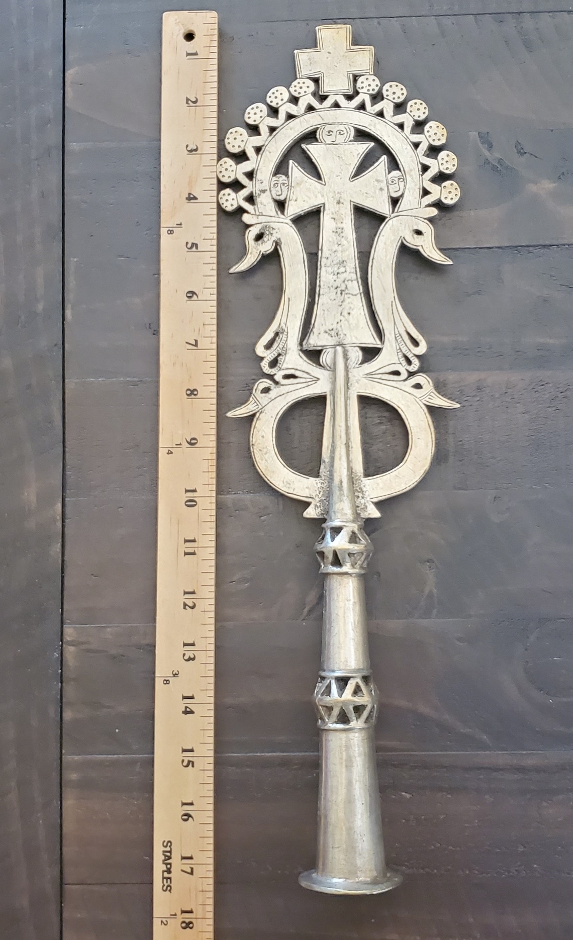 Ethiopian Orthodox Church processional cross Coptic Nickel | Etsy