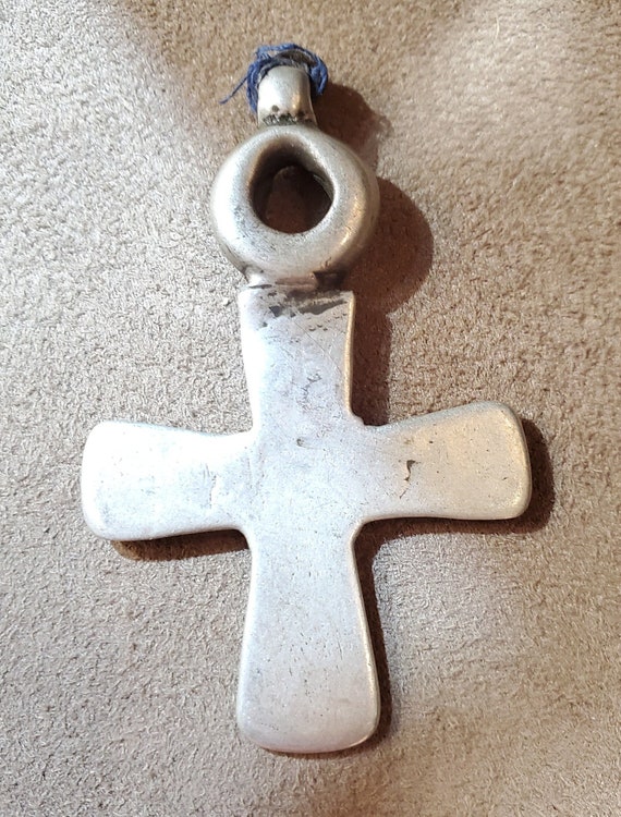 Antique Ethiopian Coptic Christian Cross Maria The