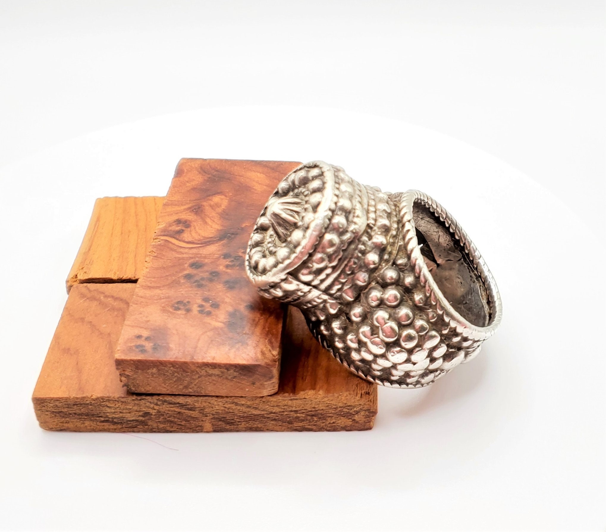 Antique Bawsani Yemen Silver Wedding Ring Size 8 Yemen Tribal - Etsy