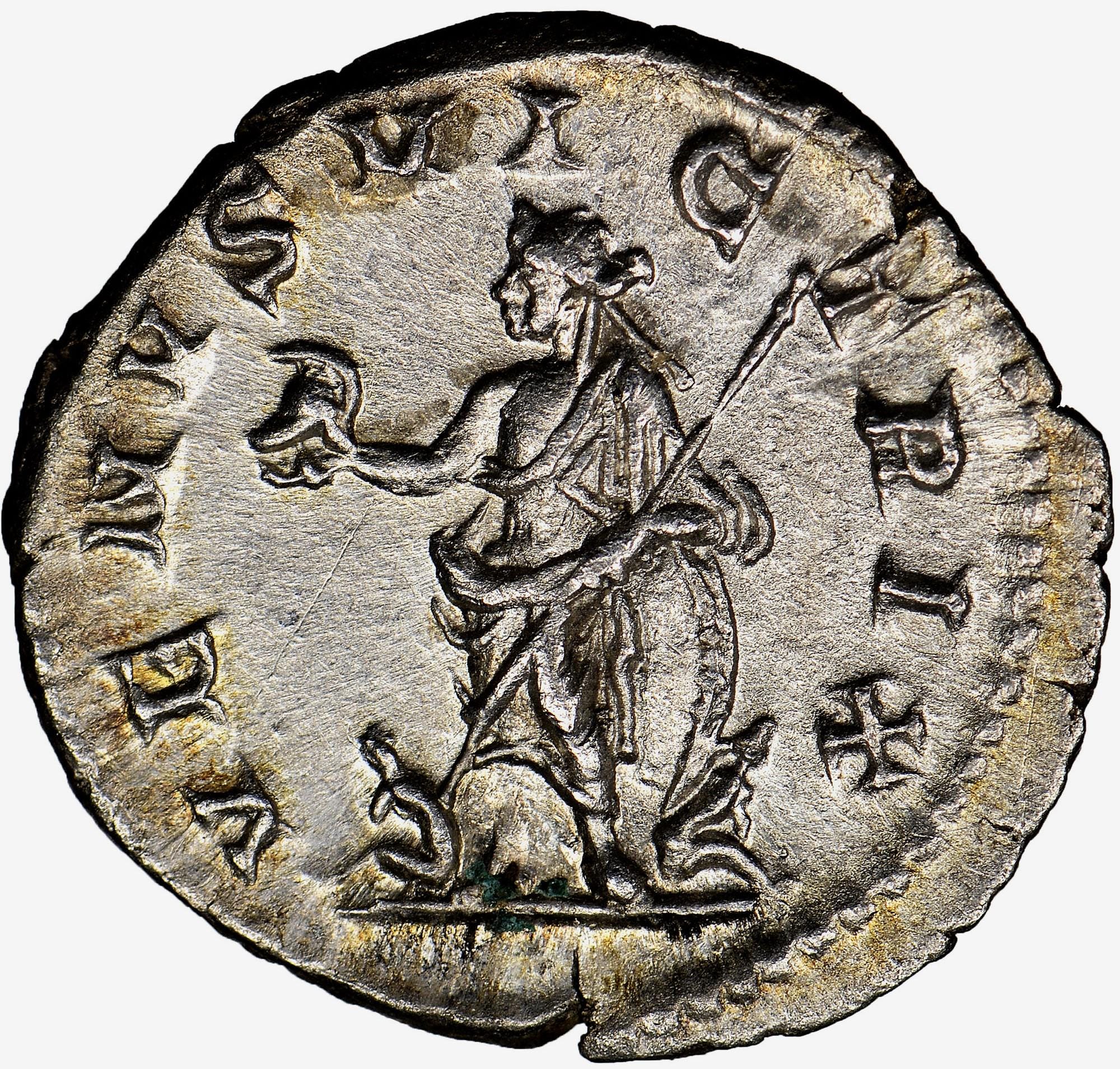 古代ローマ帝国カラカラ帝（西暦198-217年）デナリウス銀貨 NGC認定