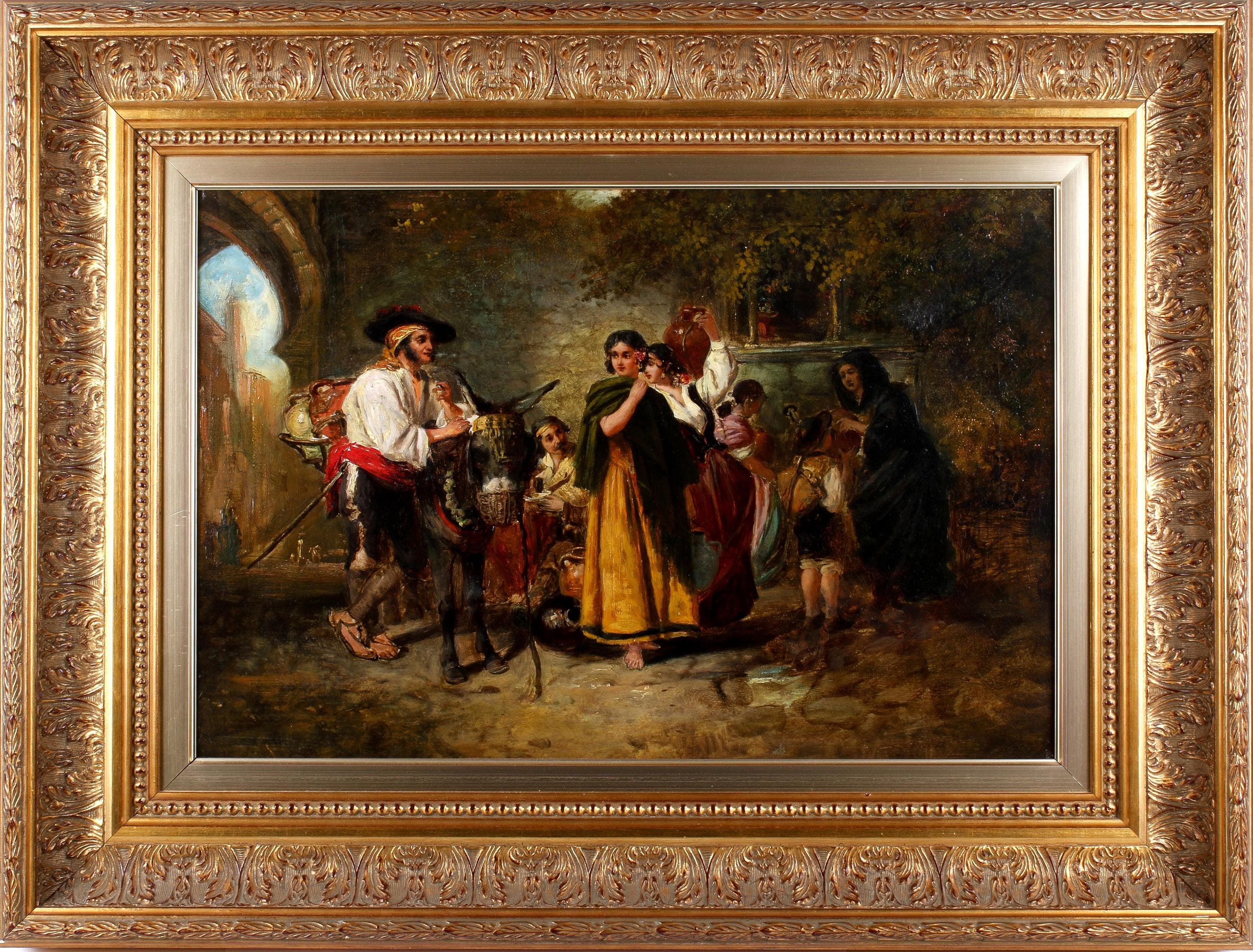 トーマス・ケント・ペルハム（1831-1907）によるスペインの街並みを