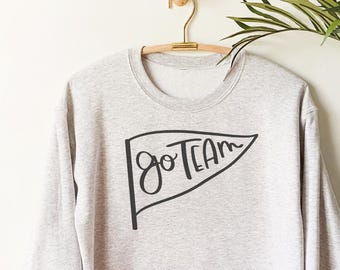 Go Team Flag, SVG, PNG, Team Name, Little League Sports, Baseball Tees, Soccer Cut File, Team Shirt, Team Pennant, Instant Download