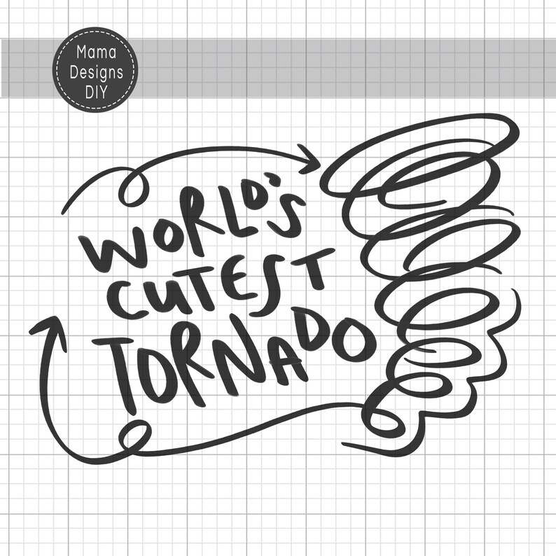 Download World's Cutest Tornado SVG PNG Silly Kids Shirt Messy | Etsy
