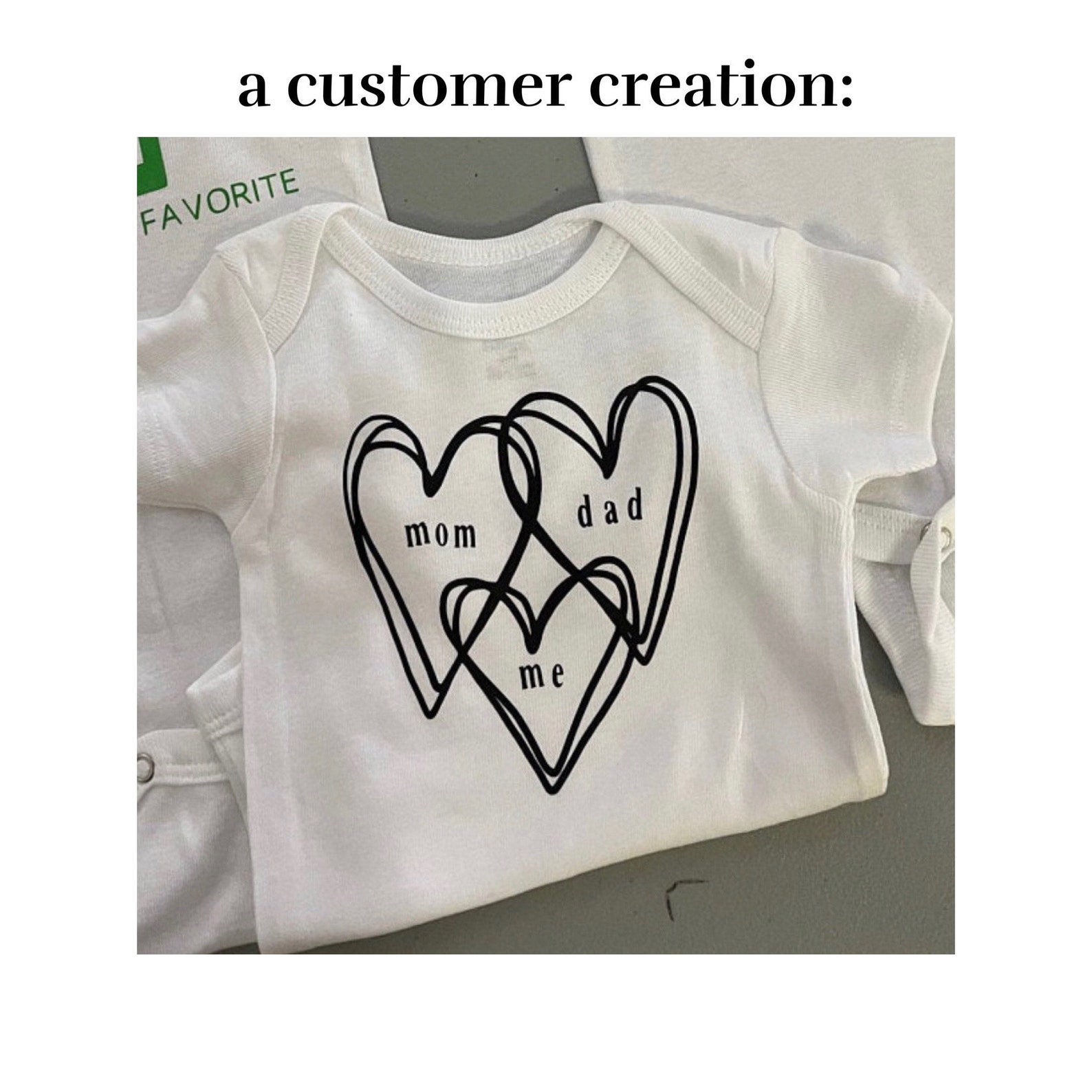 Mom Dad Me SVG PNG Typewriter Family Hearts Newborn | Etsy