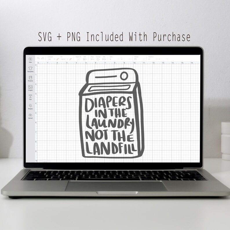 NEW Diapers in the Laundry Not the Landfill SVG PNG Instant Etsy