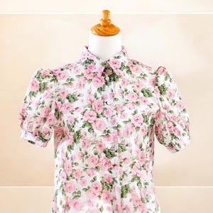 Liberty Print Shirt, Liberty London Blouse, Liberty Fabric, Floral Print Shirt, Half Sleeve Shirt, Liberty of London, Liberty Dress Shirt