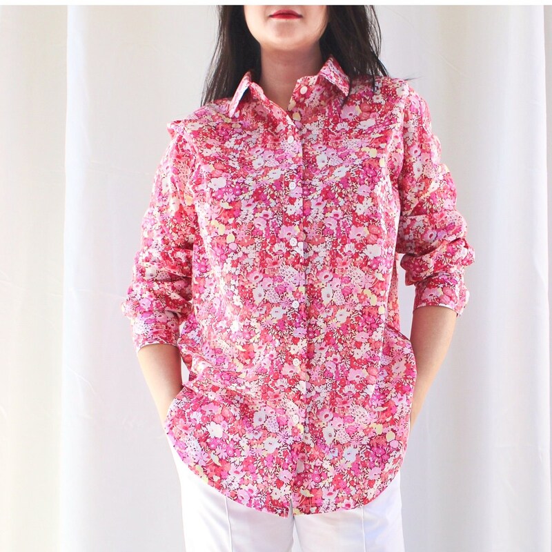 Maelline, Blouse en Liberty of London jude's Garden