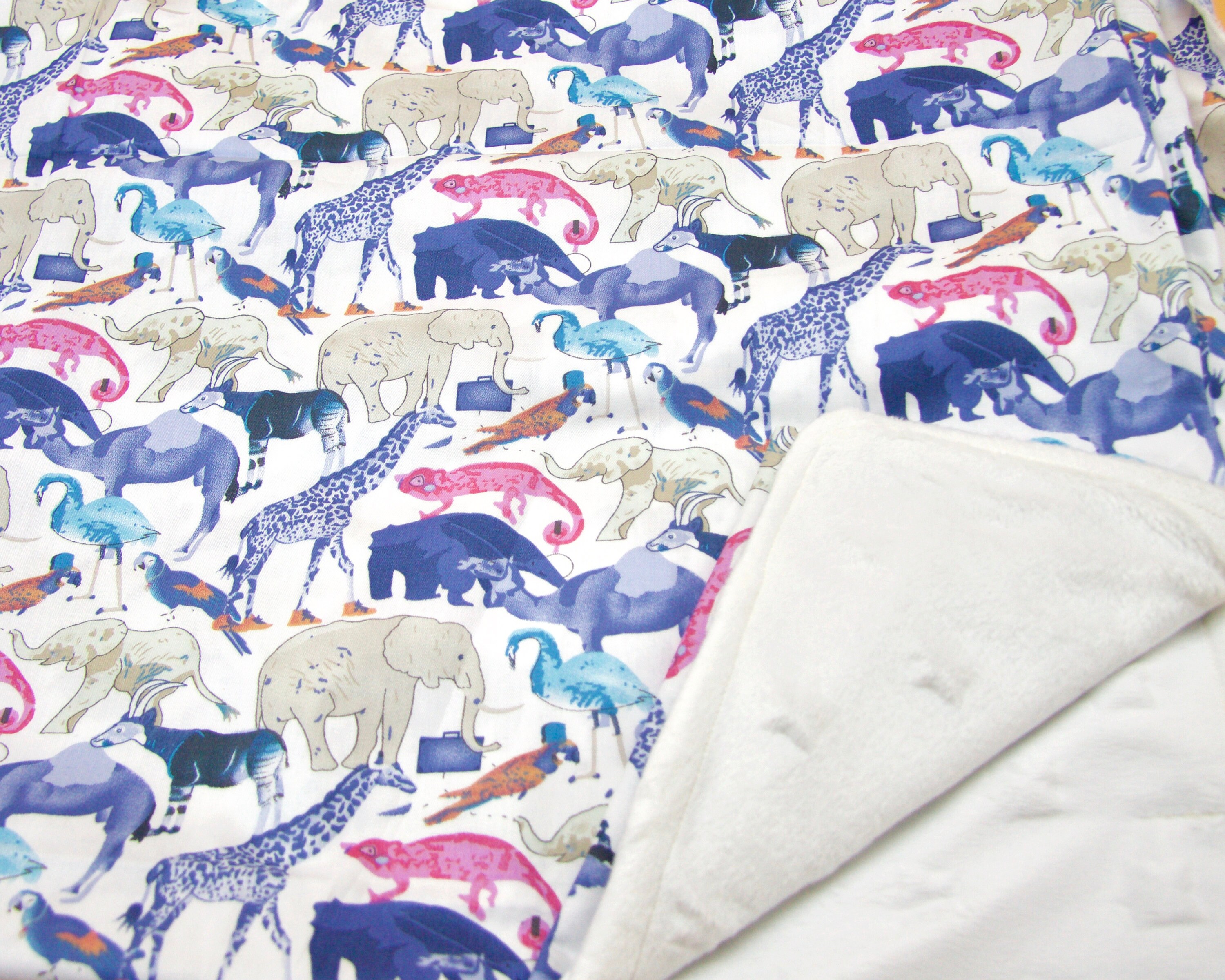 Couverture Bébé, Couverture à Emmitoufler, Couverture Câliner, Coton Biologique, Couverture Minky, B