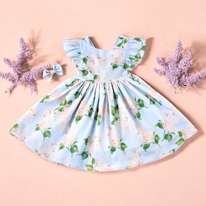 Liberty of London dress, Pinafore girl dress, Floral Print Dress, Liberty Baby Dress, Liberty Fabric Dress, Ditsy Flower, Liberty Sun Dress