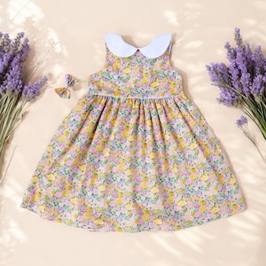 Bubikragen LIberty Kleid, Liberty Baby Kleid, Liberty of London Kleid, Liberty Print Kleid, Erster Geburtstag Kleid, Taufe Liberty Kleid