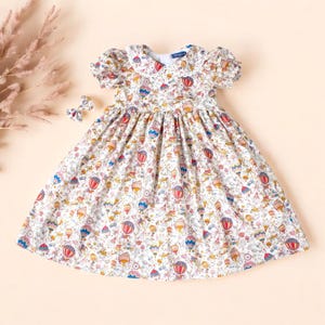 Liberty London Dress, Floral Print dress , Peter Pan Collar Dress, Christening Baby Dress, First Birthday Dress, Liberty Print Fabric Dress