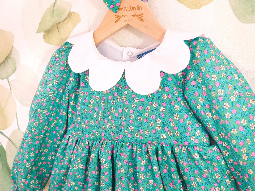 Sara Girls Dress with Liberty Print - Multi main image 1