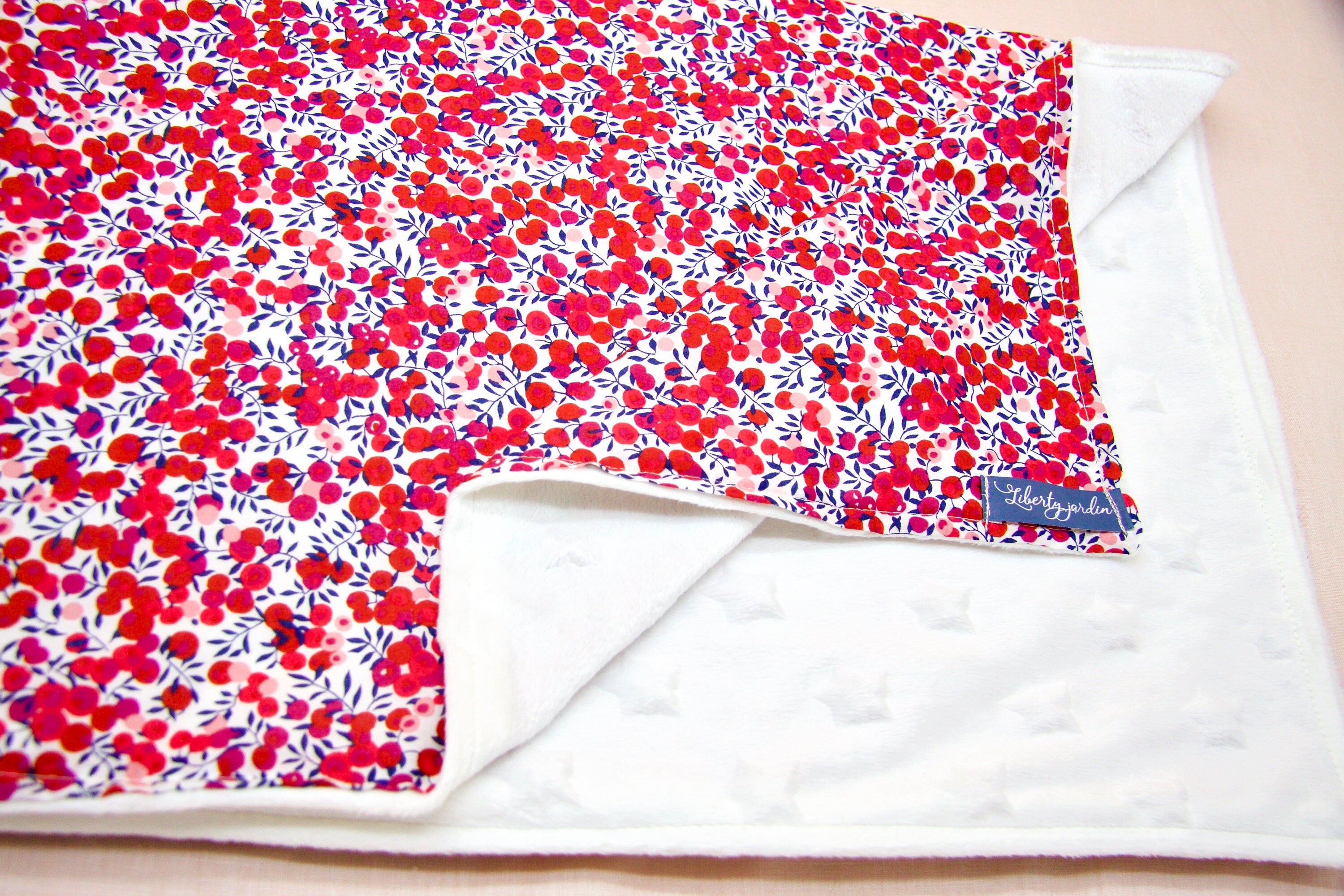 Minky Baby Blanket Liberty of London Floral Print Nursery Blanket Swaddle Blanket New Born Gift New Born Minky Cotton Blanket Etsy Canada