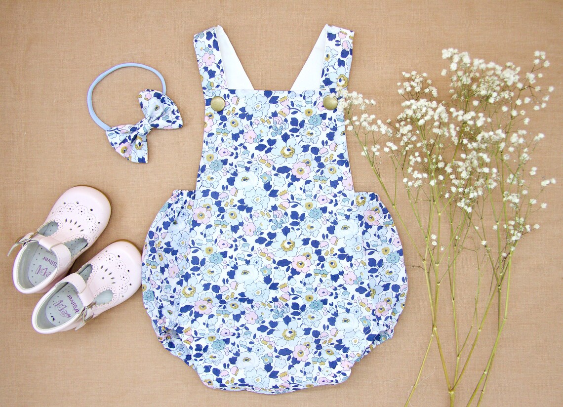 Liberty Romper Liberty of London baby Liberty onesie baby Etsy