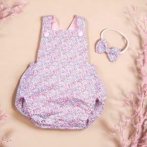 Liberty London Baby Bubble Romper: English Cotton Bloomer