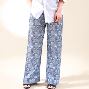 LIBERTY Palazzohose, Liberty Pyjamahose, Hose mit weitem Bein, Liberty London, Liberty Blumendruck, Liberty Fabric Hose, Liberty Kleidung