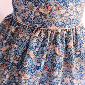 Liberty London dress - Floral Print Girl Dress - summer liberty dress - sleeveless girl dress - collared Liberty dress - ditsy flower dress