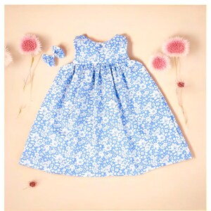 LIBERTY Print Dress, Peter Pan Collar Dress, Liberty of London, Floral Print Dress, Christening Dress, First Birthday Dress, Liberty Fabrics