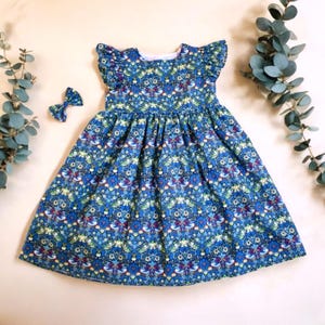 Liberty girl dress, Liberty of London, Liberty Print Fabric, Floral Print Dress, Sleeveless Girl Dress, Liberty Baby Dress, Liberty Clothes