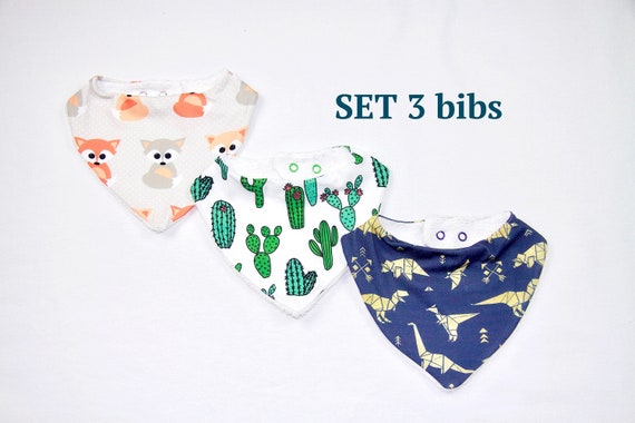 Baby Bibsbebe Bavoirsburp Clothbaby Bandana Bibsunisex Etsy