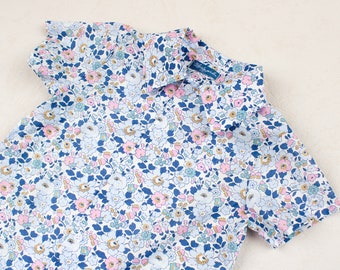 Liberty London Boy / Camisa floral para niño / Camisa de vestir con botones para niño / Camisa con cuello para niño / Camiseta elegante para niño / Camisa de boda para niño / Blusa para niño