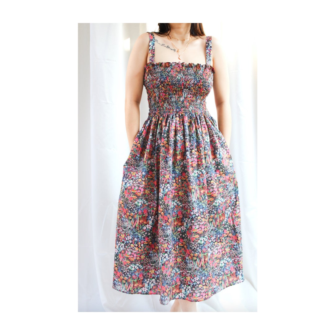 LIBERTY S/LESS TUCK DRESS