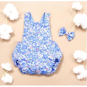 Liberty London Baby Bubble Romper: English Cotton Bloomer
