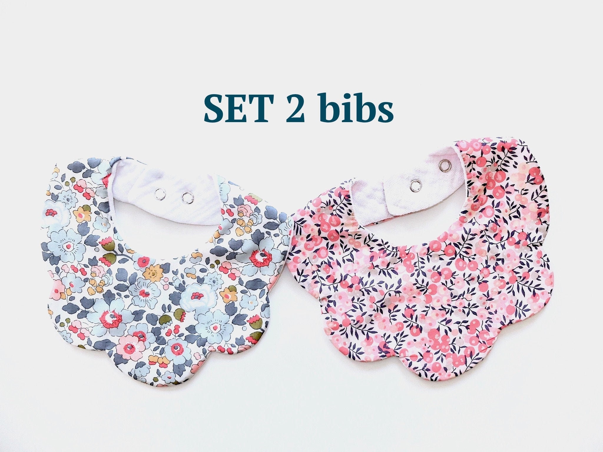 Liberty Bib Baby Bib Liberty London Bavoirs Bebe Liberty Scalloped Bibs Bandana Burp Cloth Drool Bib